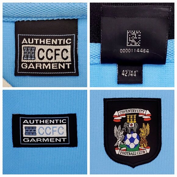 COVENTRY CITY Mens Large L Vintage Home Football Shirt Jersey 2001 - 2002 Subaru - Picture 3 of 14